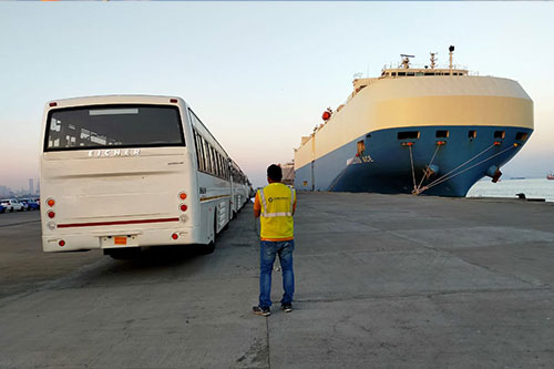 Buses to DRC via Dar es Salaam on RORO vessel